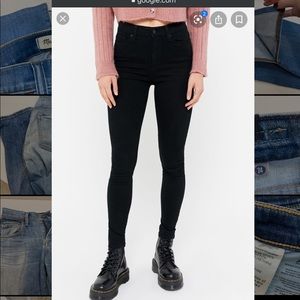 Black BDG high rise twig jeans
